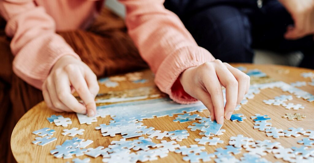 Kartonové fotopuzzle